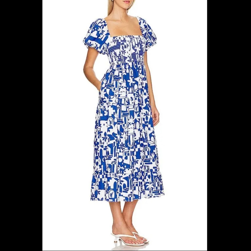 SHOW ME YOUR MUMU Revolve Afternoon Tea Dress In Santorini Escape